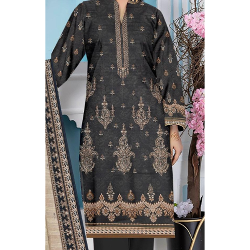 Premium Embroided Lawn Suit (3-Piece)