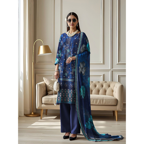 Premium Embroidered Viscose Suit (3-Piece)